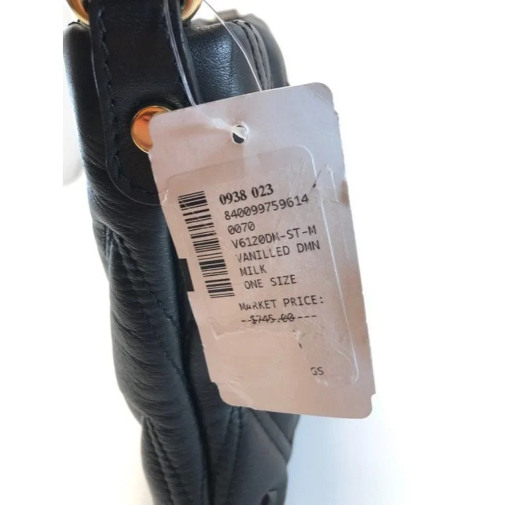 Mario Valentino Crossbody Vanille Black Leather Shoulder Bag - Picture 11 of 11